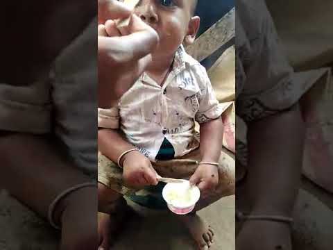 baby enjoy ice-cream