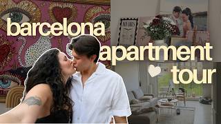 barcelona 3 bedroom apartment tour / our newlywed home
