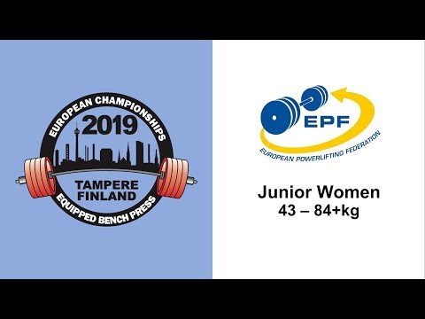 European Open, Masters and Junior Bench Press Championships 2019 - Junior Women