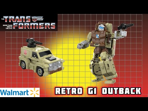Walmart Exclusive. Transformers Retro G1 Outback 4K video Review. #transformers