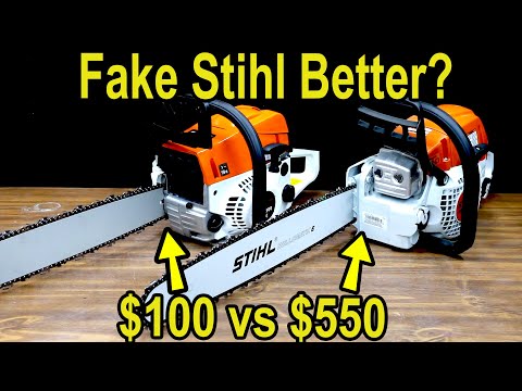 $100 Knockoff vs $550 Stihl Chainsaw Let's Settle This! Cutting Speed, Horsepower, Cold Start, RPM