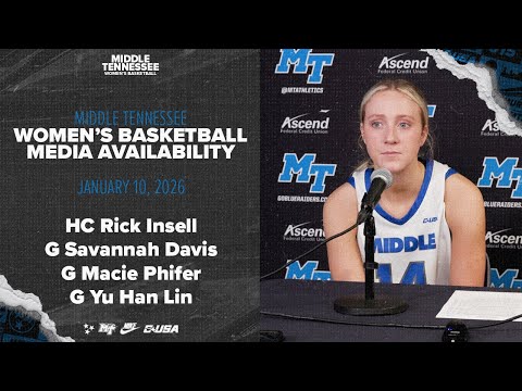 MTSU Women's Basketball vs. New Mexico State Postgame Press Conference on 1/10/26