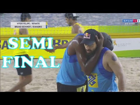 BRUNO/EVANDRO vs VITOR FELIPE/RENATO Circuito Brasileiro de Vôlei de Praia OPEN 9 Etapa SEMI FINAIS