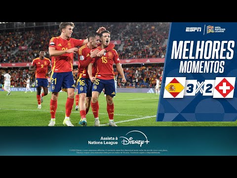 Gols e lances de Espanha x Suíça