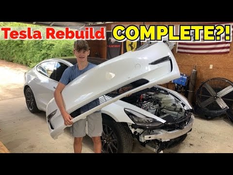 Completing the Wrecked Tesla Model 3 Rebuild