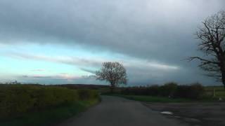 preview picture of video 'Driving Between Stoulton & Wadborough, Worcestershire, England 12th April 2012'