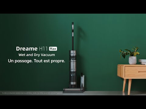 Dreame H11 Max Aspirateur sec et humide - Aspirateur balai sans fil- Wifi Connection- Ecran LED- Noir