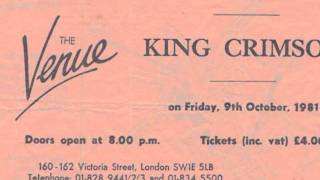 King Crimson at the Venue London 1981