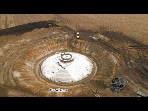 Wind Turbine Base Construction