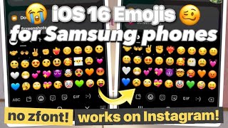 Get iOS 16 Emojis on Samsung Devices NO ZFont needed!