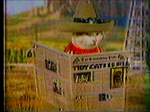 Tidy Cats 3 Litter Commercial 1985 California, Nashville and Dallas Cats