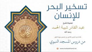 صورة 17. تسخير البحر للإنسان - الشيخ عبدالقادر شيبة الحمد رحمه الله