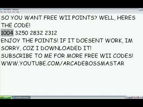 free wii points