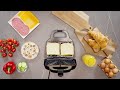 Sandwich maker SANDY, 750W, plăci ceramice, design compact