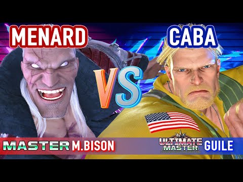 SF6 ▰ MENARD (M.Bison) vs CABA (Guile) ▰ High Level Gameplay