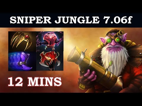 Dota 2 - How to Jungle Sniper Guide [Post TI Patch 7.06f]