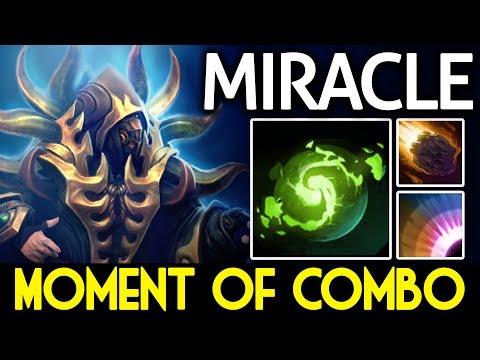 Moment of 9k Invoker Combo by Miracle vs SoNNeikO 7.06 Dota 2