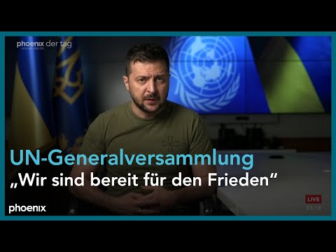 Rede von Wolodymyr Selenskyj bei der 77. Sitzung der UN-Generalversammlung am 21.09.22