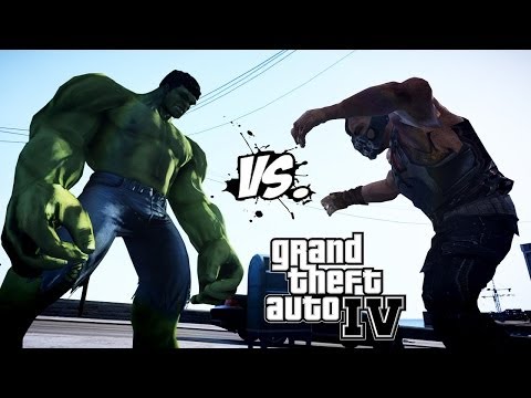 HULK VS BANE - EPIC BATTLE - GRAND THEFT AUTO IV