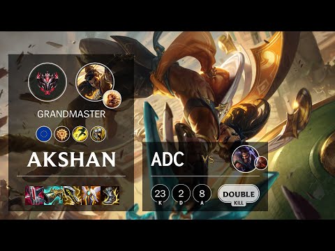 Akshan ADC vs Draven - EUW Grandmaster Patch 11.22