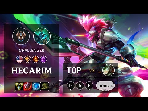 Hecarim Top vs Riven - NA Challenger Patch 10.16