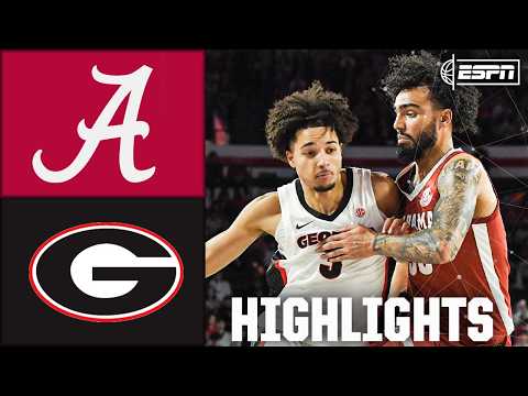 Alabama Crimson Tide vs. Georgia Bulldogs | Full Game Highlights | ESPN College Basketball