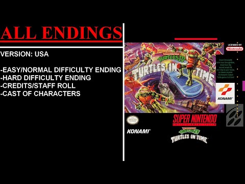 Teenage Mutant Ninja Turtles IV: Turtles in Time [USA] (Super Nintendo) - (All Endings)