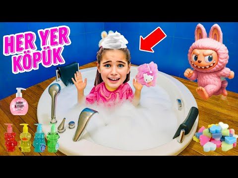 ELİF SİNEM ANNEDEN GİZLİ YİNE JAKUZİYE GİRDİ ‼️ EYVAH HER YER KÖPÜK OLDU !! 