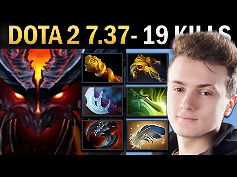 Shadow Fiend Gameplay Miracle with MKB and 19 Kills - Kez Dota 2