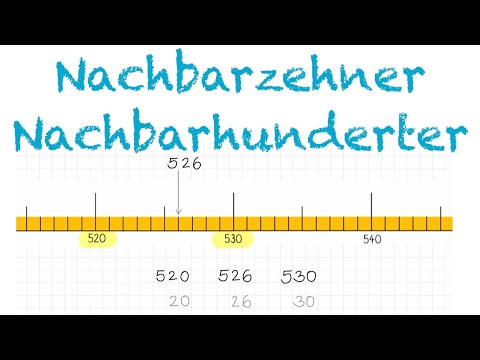 Nachbarzehner und Nachbarhunderter Klasse 3 Mathe Grundschule