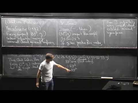 Fernando Coda Marques: Existence of minimal hypersurfaces