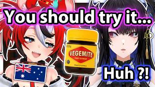 Bae Tried to Convince Nerissa To Eat Vegemite and Other Australian Dishes【Hololive】