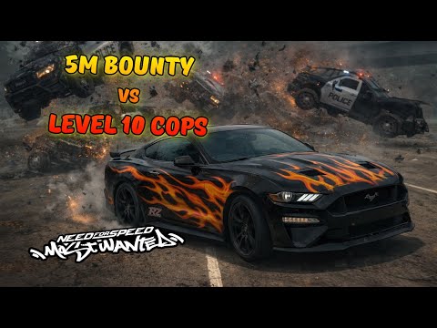 Razor vs Lvl 10 Police in 5M Bounty Run 🔥💥🏎️ | NFS Most Wanted (2005) 4K Modern Graphics