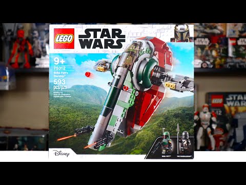 LEGO Star Wars 75312 BOBA FETT'S STARSHIP (Slave 1) Review! (2021)