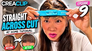 DIY Medium Layers + Curtain Bangs Tutorial (Easy At-Home Haircut) | Episode 9