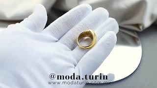 Video de Anillo Gran Corazón Chunky Chapa De Oro 18 K