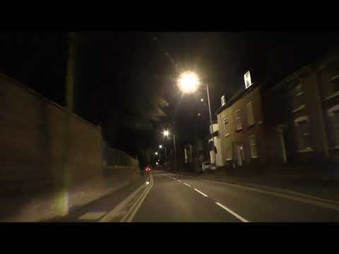 Night Drive On Malvern Road, Bransford Road, Watery Lane & Bromyard Road, Worcester, England