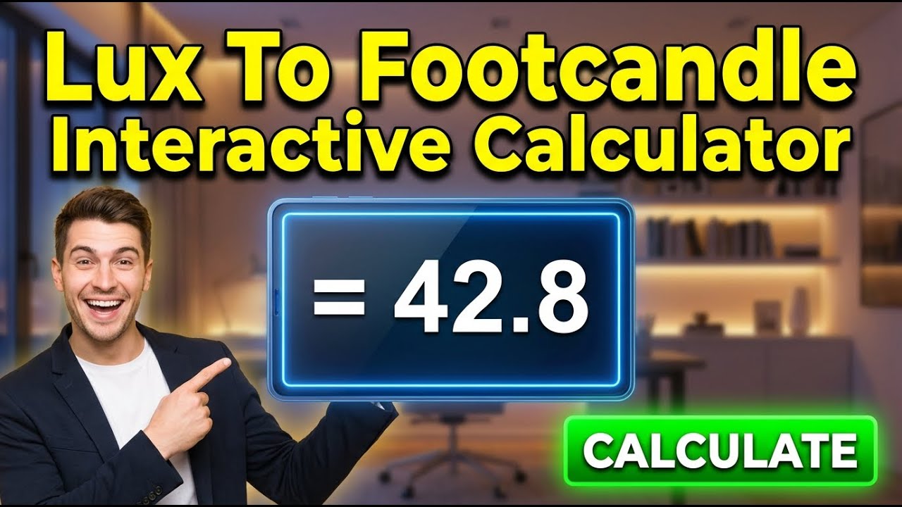 Lux To Footcandle Interactive Calculator