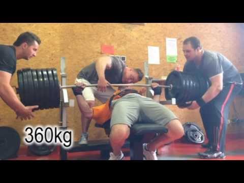 Bolfis Benchpress training RAW and EQUIP 12.7.2015