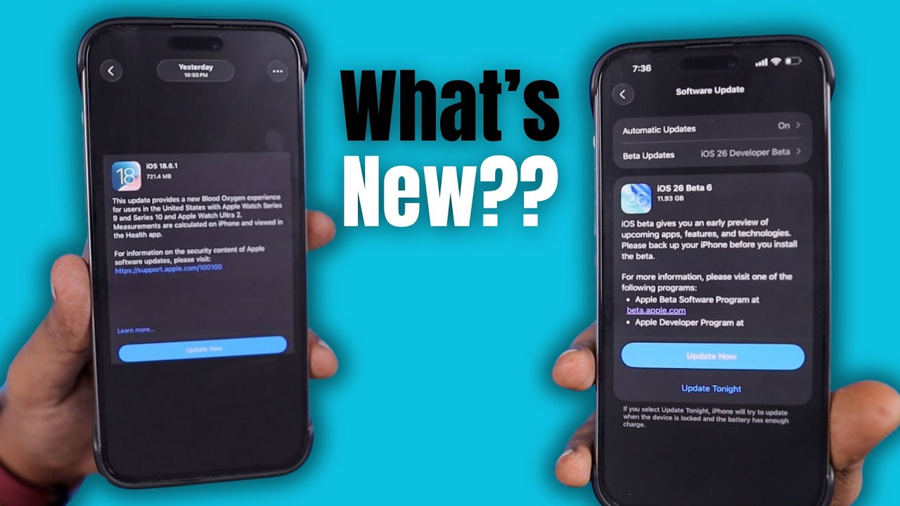 iOS 18.6.1 🔥 iOS 26 Beta Updates Released - What's New?