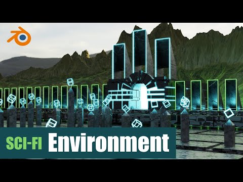 Blender 3D Sci-Fi Environment Process