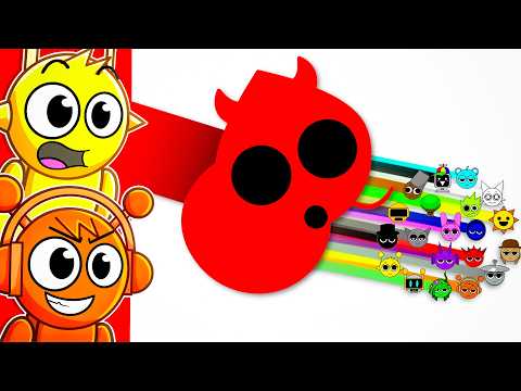 SPRUNKI vs WORM!!! (Marble Race)