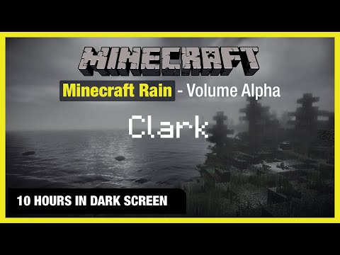 TreexCraft  - 🎧  Minecraft Rain | Clark | Minecraft Music | 10 Hours in Dark Screen