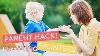 Parent Hack! How To Get A Splinter Out | Channel Mum #shorts