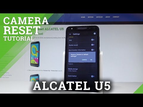 How to Reset Camera on ALCATEL U5 |HardReset.info