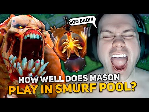 HOW WELL DOES MASON PLAY on LIFESTEALER in SMURF POOL DOTA 2!