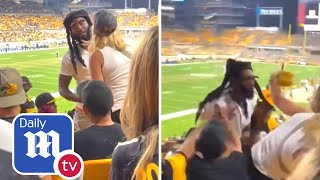 Steelers Lions fight: Brawl breaks out at Heinz Field after woman SLAPS man across face