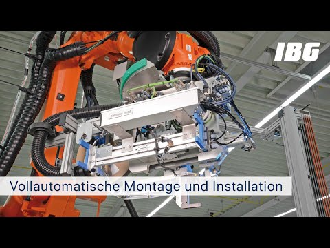 Vollautomatische Montage und Installation des Frontends für den Fließbetrieb