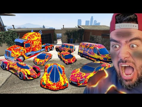 FRANKLIN ALEV ARABALARI GARAJINA DOLDURDU - GTA 5 MODS