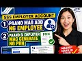 HOW TO ADD EMPLOYEE N SSS ONLINE EMPLOYER HOW TO GENERATE PRN SA EMPLOYER ACCOUNT Sss Trending